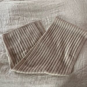 Garnet Hill Taupe Cashmere Scarf